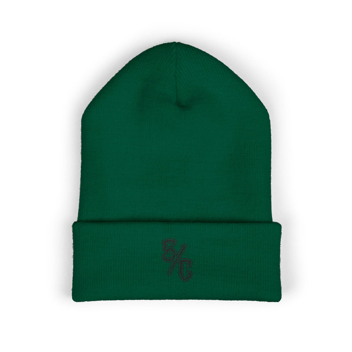 Embroidered S/C Beanie Black Logo