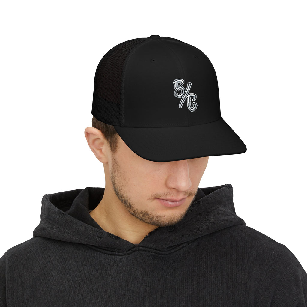 S/C Embroidery Snapback Trucker Cap