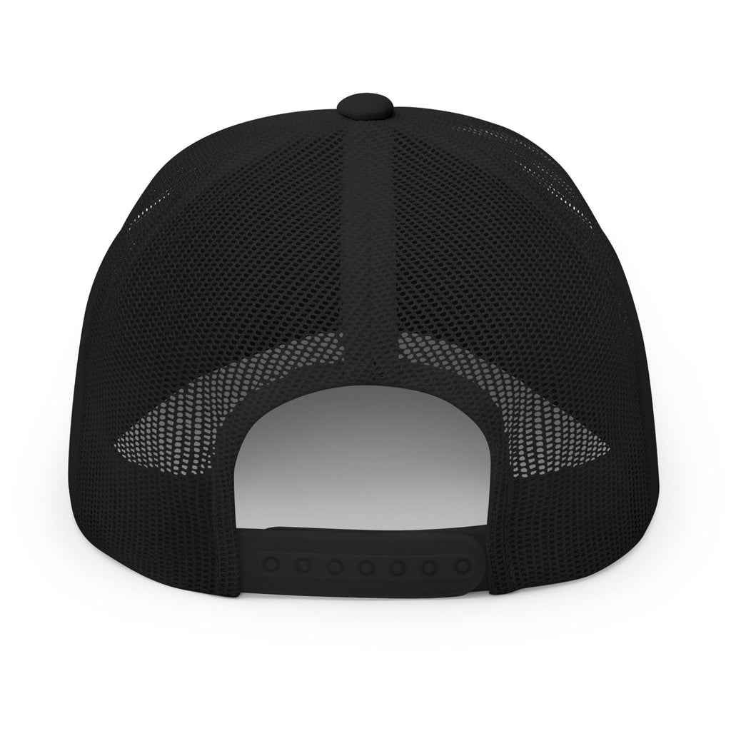 Black Snapback Trucker Cap with Monogram Patch