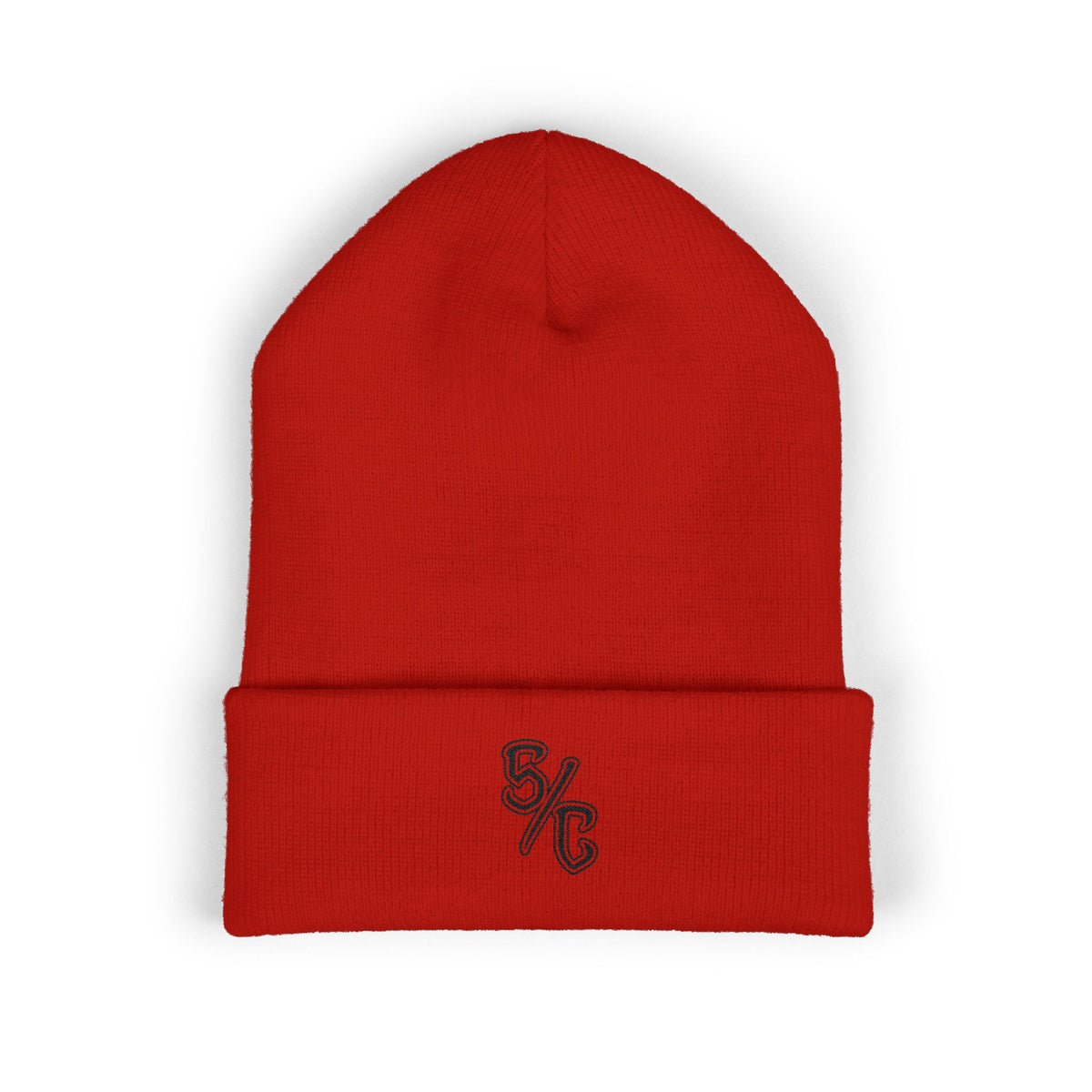 Embroidered S/C Beanie Black Logo