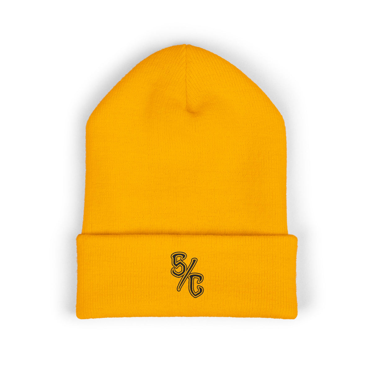 Embroidered S/C Beanie Black Logo